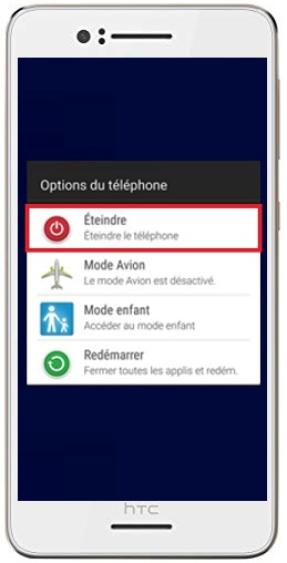 Comment éteindre son HTC Desire 728 ?