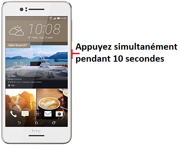 Forcer l’arrêt mon HTC Desire 728 ?