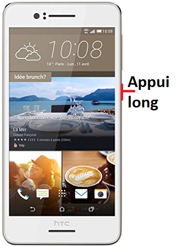 Comment éteindre son HTC Desire 728 ?