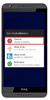 Comment éteindre son HTC Desire 820 ?