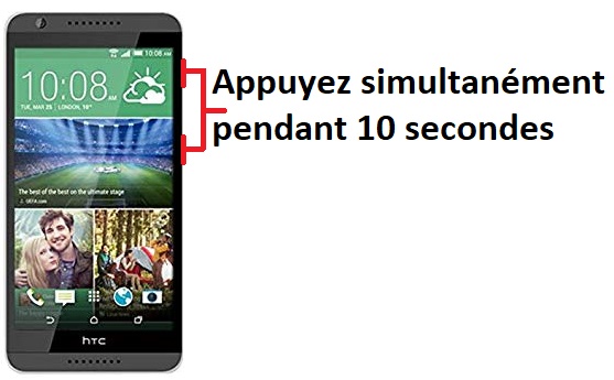 Forcer l’arrêt mon HTC Desire 820 ?