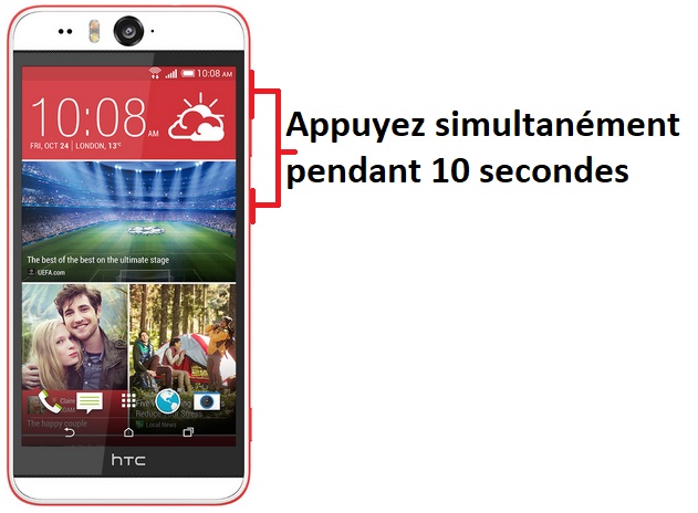 Forcer l’arrêt mon HTC Desire Eye ?