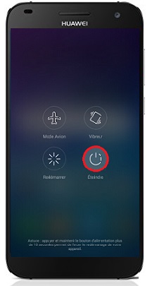 Comment éteindre son Huawei G7 ?