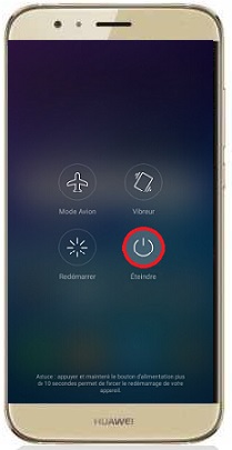 Comment éteindre son Huawei G8 ?