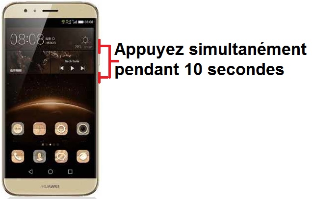 Forcer l’arrêt mon Huawei G8 ?