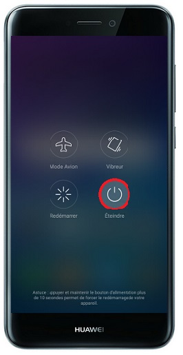 Comment éteindre son Huawei P8 ?