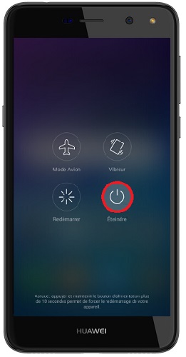 Comment éteindre son Huawei Y6 ?