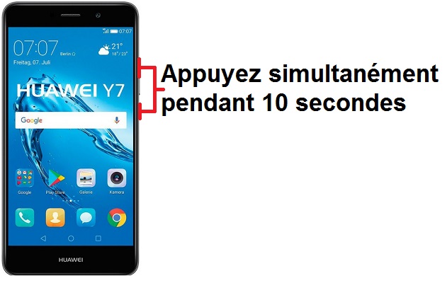 Forcer l’arrêt mon Huawei Y7 ?