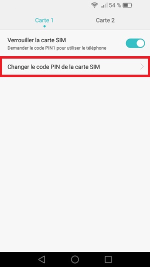 Changer votre code pin de son Honor 7.