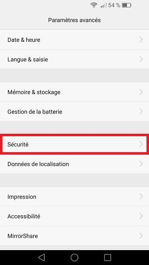 Changer votre code pin de son Honor 7.