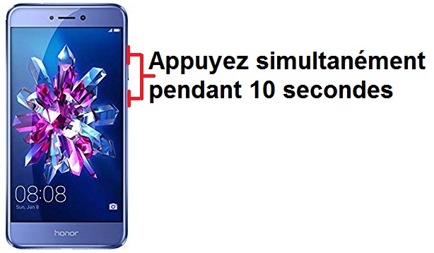 Forcer l’arrêt mon Honor 8 ?