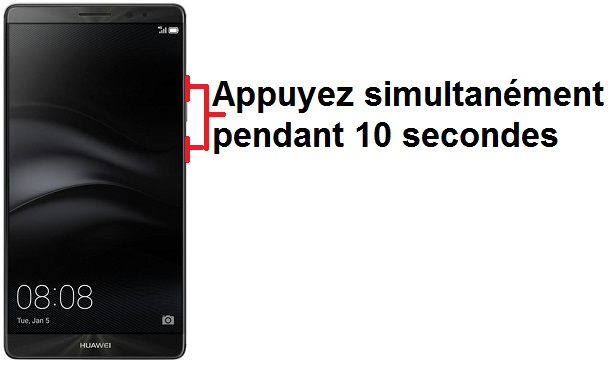 Forcer l’arrêt mon Huawei Mate 8 ?