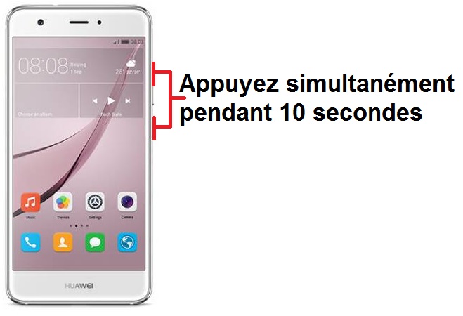 Forcer l’arrêt mon Huawei Nova ?