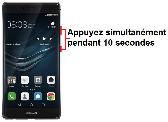 Forcer l’arrêt mon Huawei P9 / Plus / Lite ?