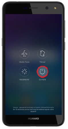 Comment éteindre son Huawei Y6 2017 ?
