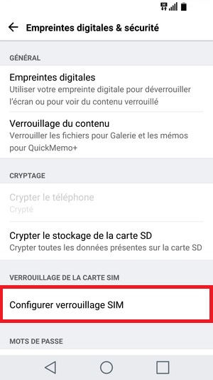 Changer votre code PIN de son LG G5.