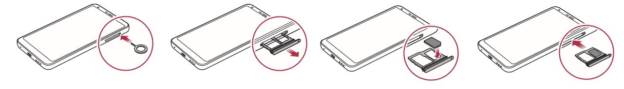 Insérer la carte SIM dans le LG G6