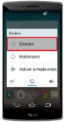 Comment éteindre son LG G Flex 2 ?