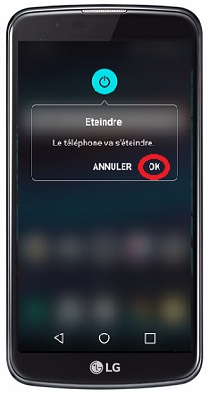 Comment éteindre son LG K10 ?