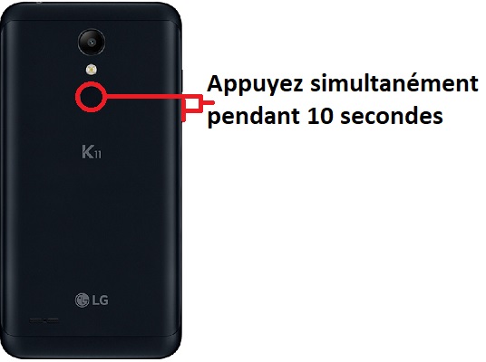 Forcer l’arrêt mon LG K11 ?