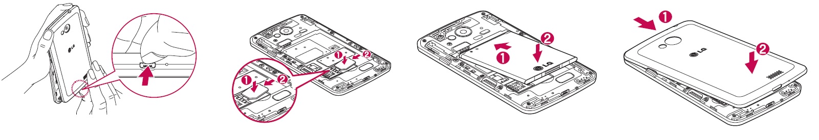 Comment insérer sa carte SIM dans son LG F60 ?