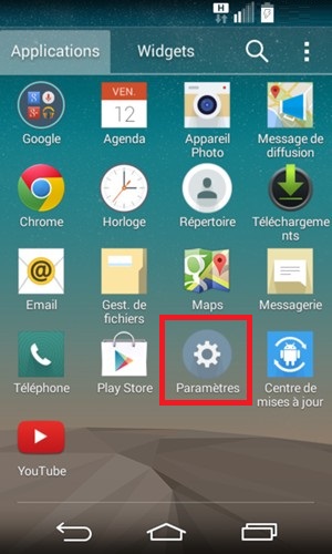 Changer votre code PIN de son LG G Flex 2.