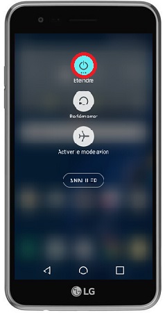 Comment éteindre son LG K4 ?