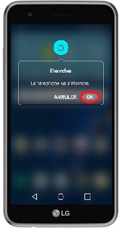 Comment éteindre son LG K4 ?