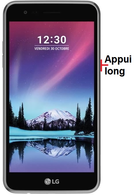 Comment éteindre son LG K4 ?