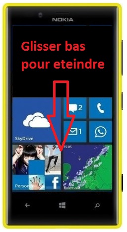 Comment éteindre son Nokia Lumia 720 ?
