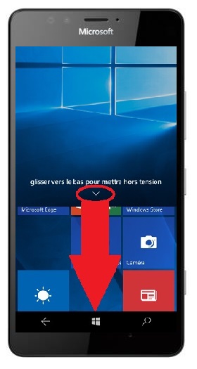 Comment éteindre le Microsoft Lumia 950 ?