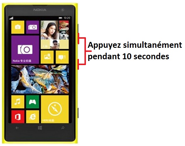 Forcer l’arrêt mon Nokia Lumia 1020 ?