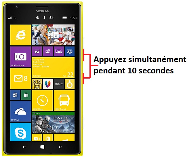 Forcer l’arrêt mon Nokia Lumia 1520 ?
