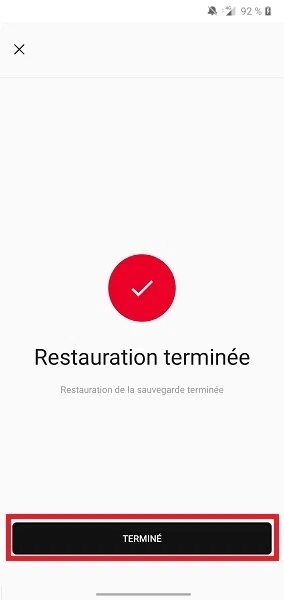 Restaurer la sauvegarde et les données de son OnePlus