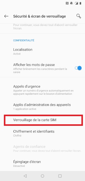 Changer votre code PIN de son OnePlus 5.