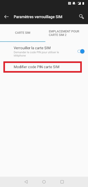 Changer votre code PIN de son OnePlus 5.