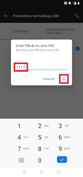 Changer votre code PIN de son OnePlus 5.