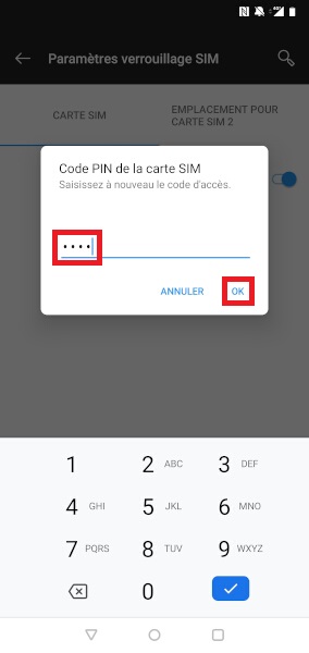 Changer votre code PIN de son OnePlus 5.