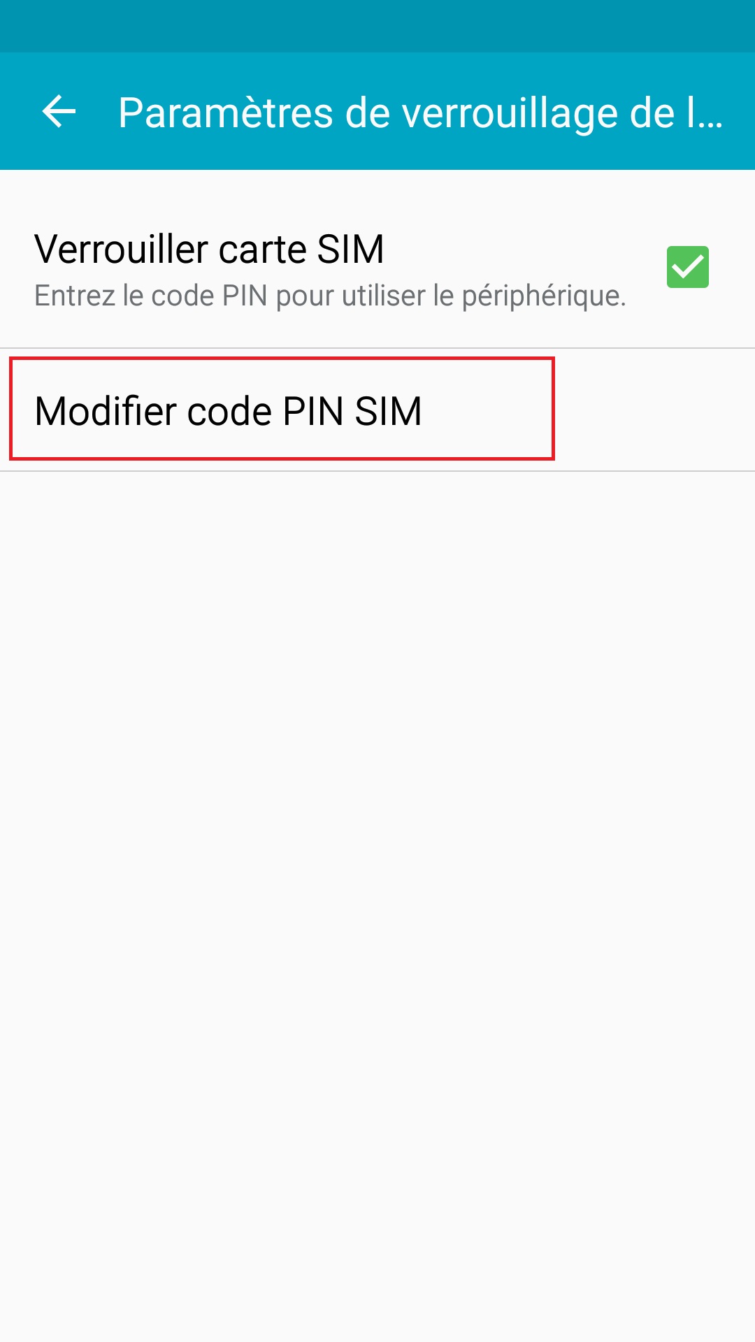 Changer votre code PIN de son Samsung Galaxy S5
