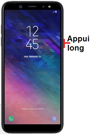Comment éteindre son Samsung Galaxy A6 ?