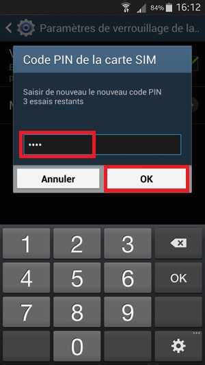 Changer votre code PIN de son Samsung Galaxy ACE 3.