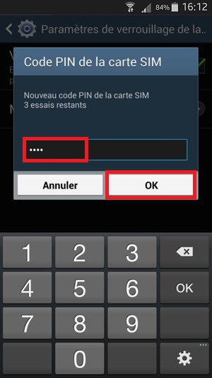 Changer votre code PIN de son Samsung Galaxy ACE 3.
