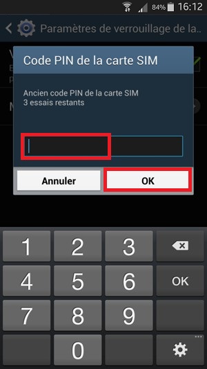 Changer votre code PIN de son Samsung Galaxy ACE 3.