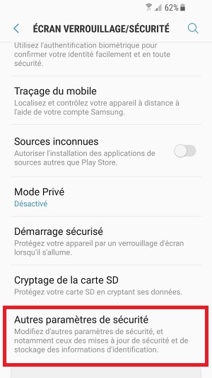 Changer votre code PIN de son Samsung Galaxy J7 2017.