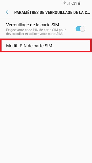 Changer votre code PIN de son Samsung Galaxy J7 2017.