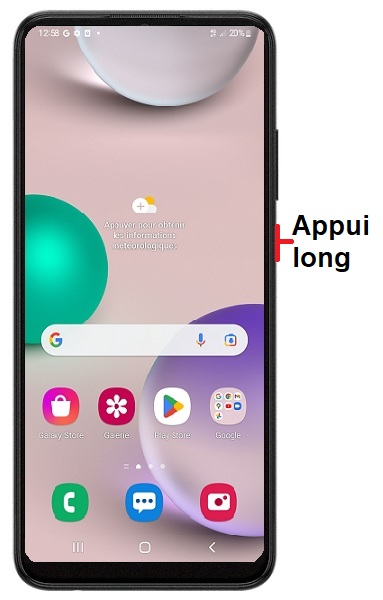 Comment éteindre le Samsung Galaxy A03 ?