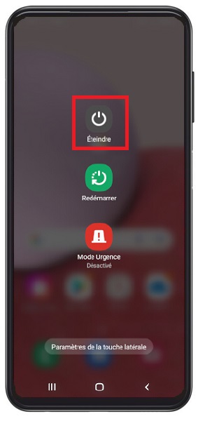 Comment éteindre le Samsung Galaxy A13 ?