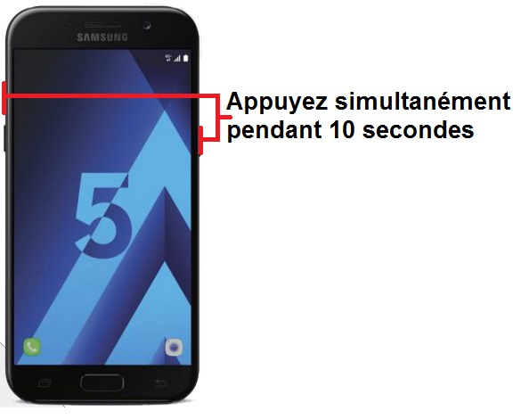 Forcer l’arrêt mon Samsung Galaxy A5 2017 ?