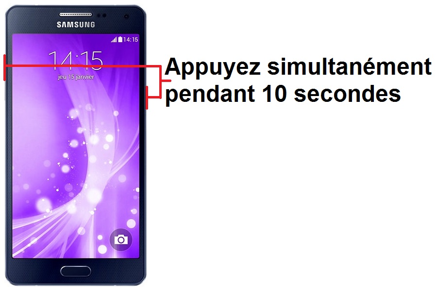Forcer l’arrêt mon Samsung Galaxy A5 ?