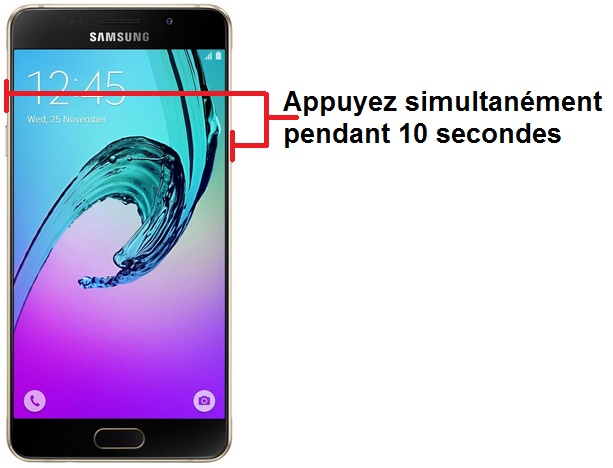 Forcer l’arrêt mon Samsung Galaxy A7 2017 ?